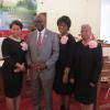 Dr. Akinleye and members of Chi Iota Omega Chapter of AKA.